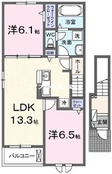 リップルガーデンＥの物件間取画像